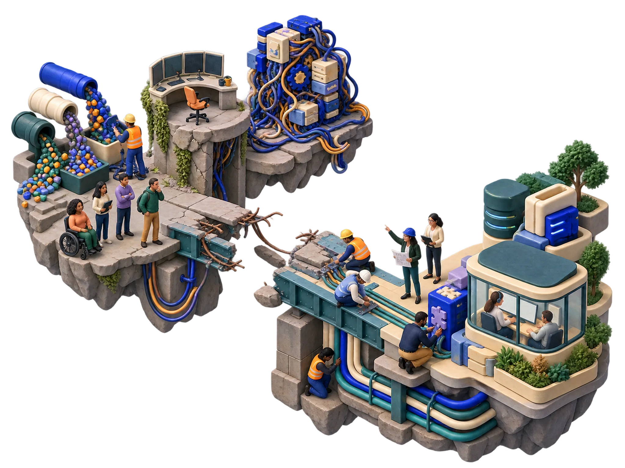 Clay illustration for Why ERP Implementations Fail, and How to Avoid It