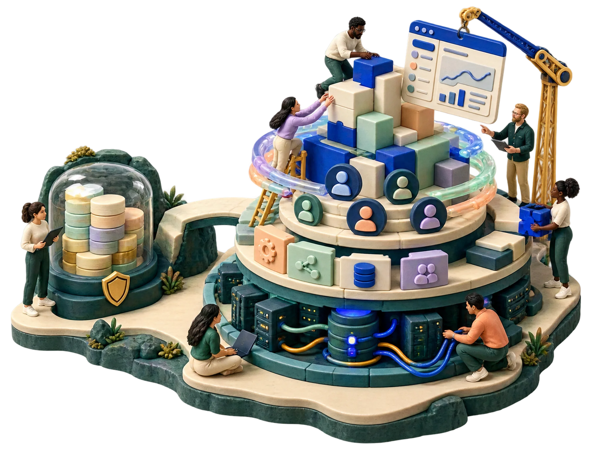 Clay illustration for SaaS Founders: Ship Your Product Without Draining Your Cash.